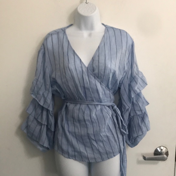Bar III Tops - Bar III Wrap Shirt Sz XL